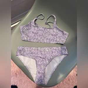 SHEIN purple floral bikini